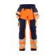 Pantalon softshell haute-visibilité avec poches flottantes 18202513 - Couleur au choix Orange fluo-marine