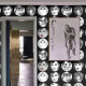 Papier peint avec visages vintage noir - AUDREY NERA++