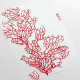 Papier peint corail rouge - CORALLO ROSSO++ 