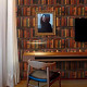 Papier peint d'étagère bibliothèque antique - VINTAGEBOOKS++