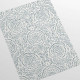 Papier peint floral damassé blanc et bleu Shabby Chic - ANTHROP++ 