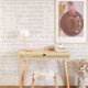 Papier peint moderne blanc et gris - QUEEN NUDE++
