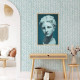 Papier peint pastel à chevrons bleu clair - HERRINGBONE BLUE