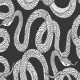 Papier peint serpents noir et blanc - SERPENTISHUT++ 