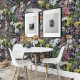 Papier peint vintage botanique floral foncé coloré - VINTAGE BOTANICAL 