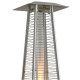 Parasol chauffant pyramidal gaz 13kw tube verre chauffage pour terrasse + connectique gaz complet 