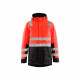 Parka hiver haute visibilité blaklader - Couleur au choix Rouge-Noir