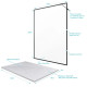 Paroi de douche 140x200cm + receveur à poser 140x90cm - Cadre et barre noir mat - CONTOURING 120 Aurlane - PACF011 