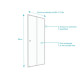 Paroi porte de douche coulissante blanc 100x185cm extensible - WHITY slide 100 Aurlane - FAC493 