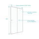 Paroi porte de douche coulissante blanc 140x185cm extensible - WHITY SLIDE 140 Aurlane - FAC497 