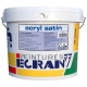 Peinture professionnelle acrylique, satin, intérieur et extérieur, pour murs, plafonds, acryl satin - Couleur et conditionnement au choix