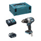 Perceuse à percussion makita dhp489rtj1 (1 x 5,0 ah dc18rc makpac 2)