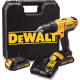 Perceuse-visseuse 18V XR - DEWALT - avec 2 batteries 18V 1,5 Ah - chargeur - mallette -DCD771S2-QW