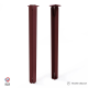 Lot de 2 pieds DECO-GEM pour table basse en acier Jaspe, H.71 cm Red brown