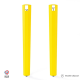 Lot de 2 pieds d'angle DECO-GEM pour table haute en acier Saphir, H.75 cm Jaune