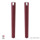 Lot de 2 pieds d'angle DECO-GEM pour table haute en acier Saphir, H.75 cm Red brown