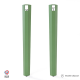 Lot de 2 pieds d'angle DECO-GEM pour table haute en acier Saphir, H.75 cm Vert