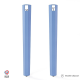 Lot de 2 pieds d'angle DECO-GEM pour table haute en acier Saphir, H.90 cm Bleu
