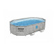 Piscine tubulaire ovale bestway - 488 x 305 x 100 cm - 10 949 l - motif rotin - power steel - swimvista - 56946