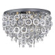 Plafonnier 5 ampoules nova, en chrome et acrylique