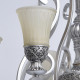 Plafonnier argenté country 11 ampoules 240 cm 