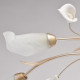 Plafonnier argenté flora 6 ampoules 14 cm 