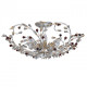 Plafonnier argenté flora 6 ampoules 26 cm