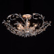 Plafonnier argenté flora 6 ampoules 26 cm 
