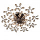 Plafonnier argenté flora 8 ampoules 21 cm 