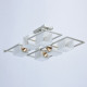 Plafonnier argenté megapolis 6 ampoules 20 cm