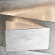 Plafonnier argenté techno   10 cm 