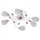 Plafonnier blanc flora 6 ampoules 18 cm