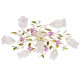 Plafonnier blanc flora 7 ampoules 22 cm