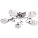 Plafonnier chromé megapolis 5 ampoules 13 cm