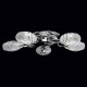 Plafonnier chromé megapolis 5 ampoules 13 cm 