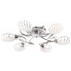 Plafonnier chromé megapolis 6 ampoules 13 cm
