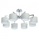 Plafonnier chromé megapolis 8 ampoules 32 cm