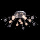 Plafonnier chromé techno 16 ampoules 32 cm 
