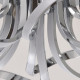 Plafonnier chromé techno   20 cm 