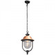 Plafonnier d'extérieur noir street 1 ampoule 106 cm