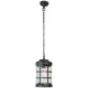 Plafonnier d'extérieur noir street 1 ampoule 95 cm