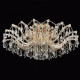 Plafonnier doré crystal 10 ampoules 42 cm 
