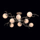 Plafonnier doré megapolis 8 ampoules 25 cm 