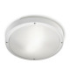 Plafonnier e27 opal, plastique et polycarbonate, blanc