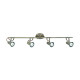 Plafonnier eros laiton antique, 78cm, 4 éclairages