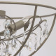 Plafonnier gris loft 5 ampoules 25 cm 