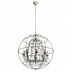 Plafonnier gris loft 8 ampoules 165 cm