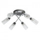 Plafonnier gris megapolis 6 ampoules 22 cm