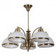 Plafonnier laiton classic 5 ampoules 57 cm