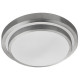 Plafonnier led blanc et aluminium brossé